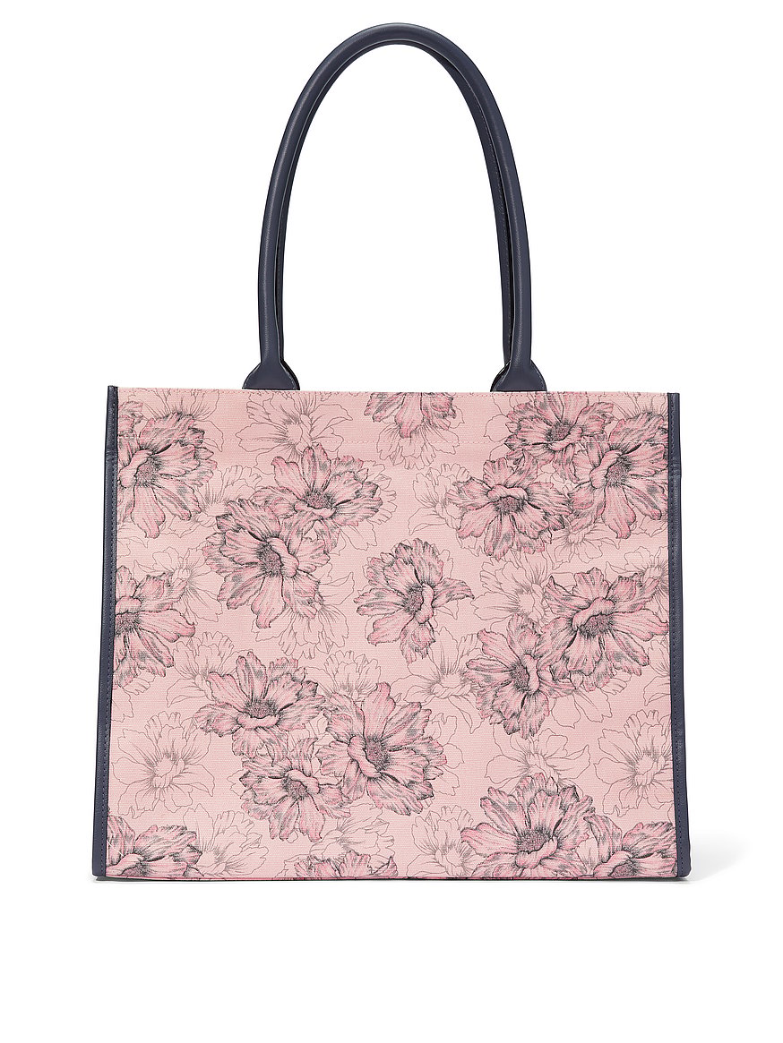 Сумка Victoria's Secret Tote Bag Pink Outline Floral - Зображення 3