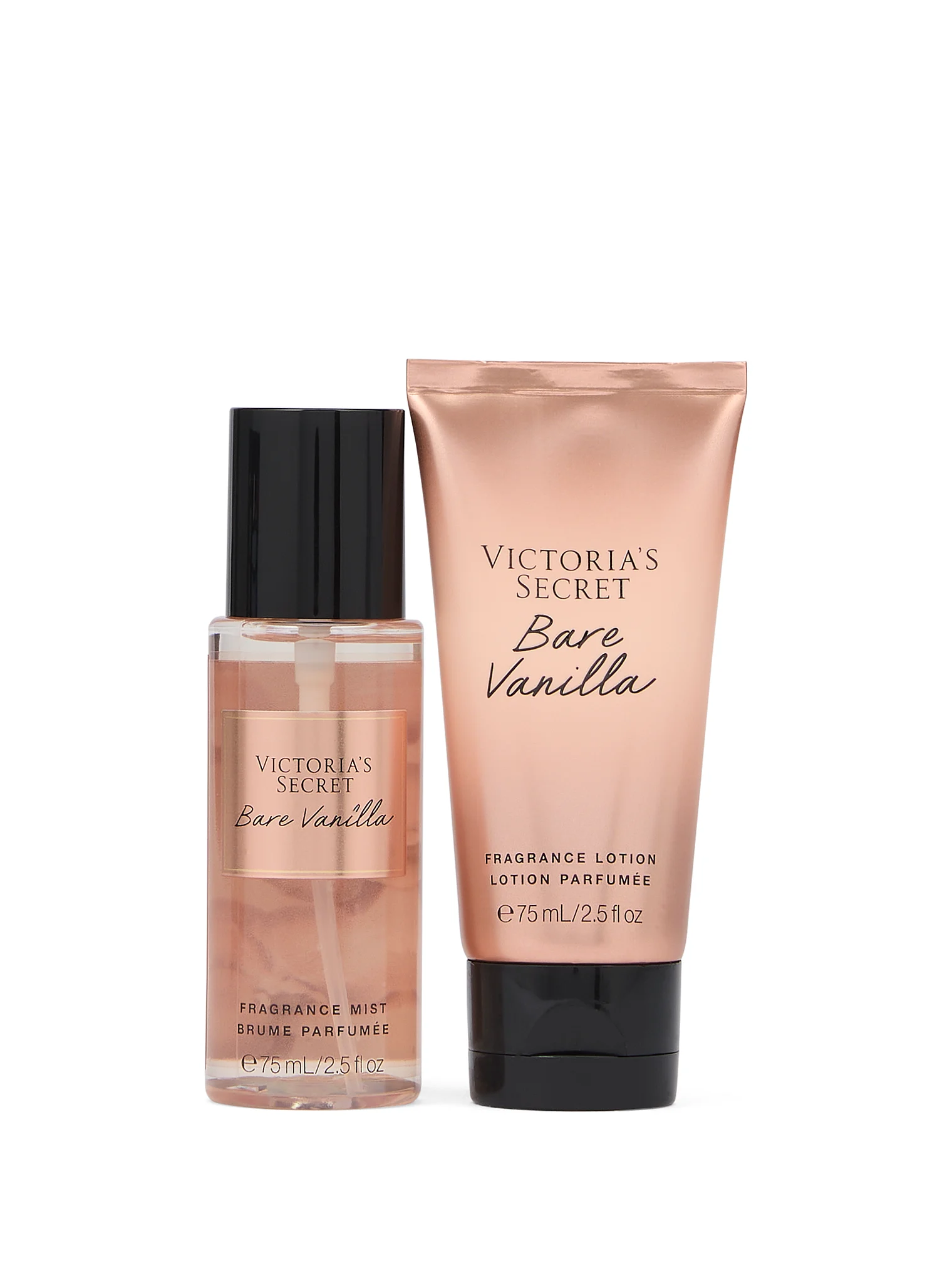 Подарунковий набір міні спрей + лосьйон Victoria’s Secret Bare Vanilla Duo Gift Set - Зображення 2